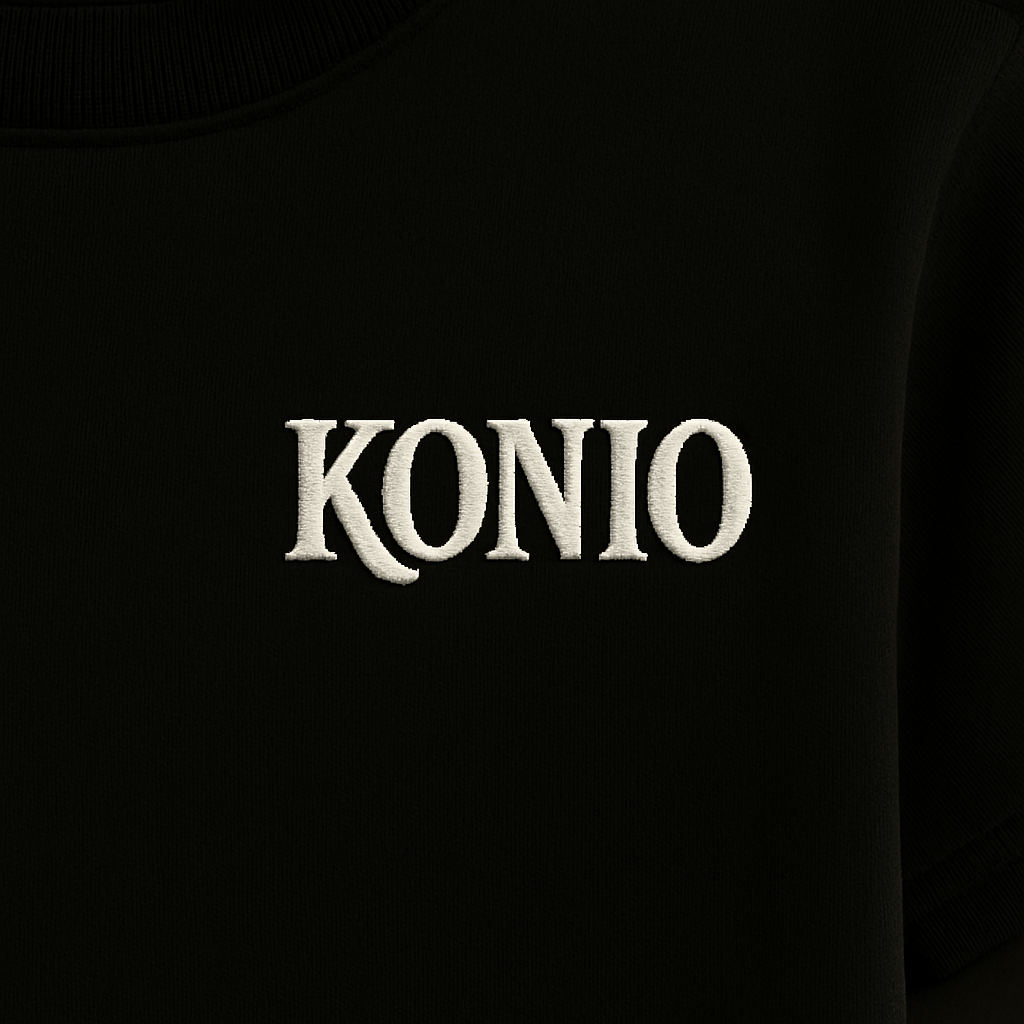 KONIO Essential Heavyweight Tee – Black